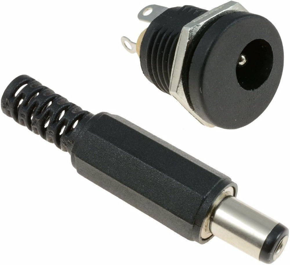 2PCS DC Jack Plug male female Connector 2PCS DC Jack Plug male female Connector - Image 1