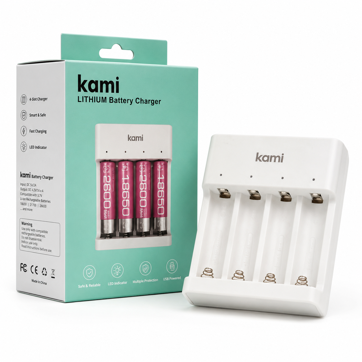 ChatGPT Image Jul 20, 2026, 05_55_30 AM Kami LITHIUM Battery Charger 18650 cell charger 4 Slot - Image 1